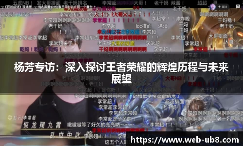 杨芳专访：深入探讨王者荣耀的辉煌历程与未来展望